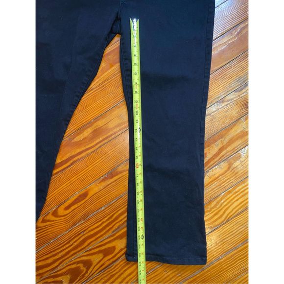 Lauren Ralph Lauren NWT Mid Rise Straight Stretch Jeans Black, Size 12, MP $115 - Picture 8 of 11